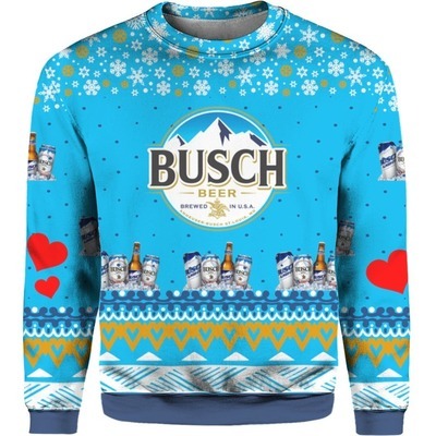 Beer Busch Ugly Christmas Sweater Beer Busch Ugly Christmas Sweater