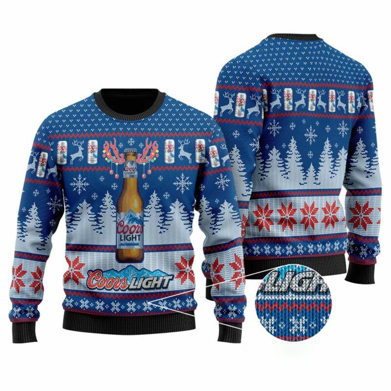 Coors Light Ugly Christmas Sweater Best Gift For Beer Lover Coors Light Ugly Christmas Sweater Best Gift For Beer Lover
