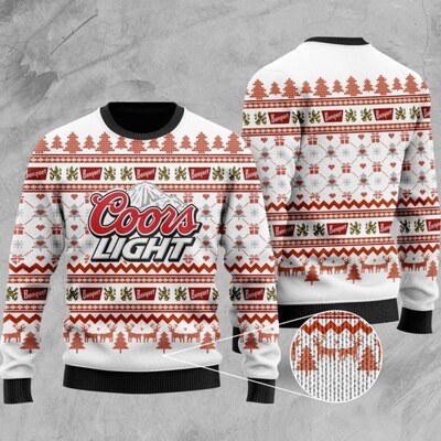 Coors Light Ugly Christmas Sweater Best Gift For Coors Light Beer Lover Coors Light Ugly Christmas Sweater Best Gift For Coors Light Beer Lover