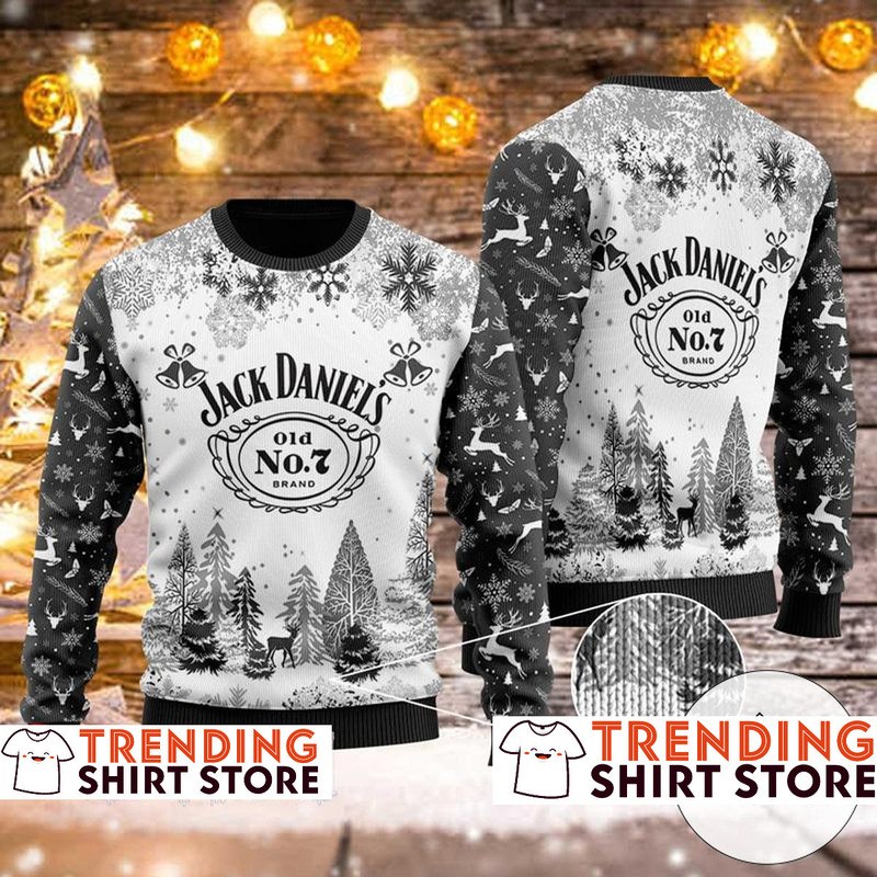 Jack Daniels Ugly Christmas Sweater Old No.7 Brand Gifts For Alcohol Drinkers Jack Daniels Ugly Christmas Sweater Old No.7 Brand Gifts For Alcohol Drinkers