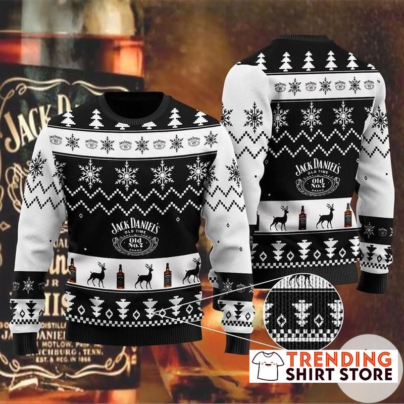Jack Daniels Ugly Christmas Sweater Old Time No.7 Brand Jack Daniels Ugly Christmas Sweater Old Time No.7 Brand