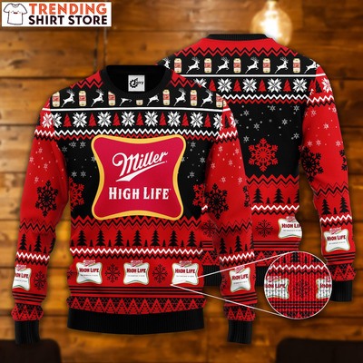 Xmas Miller High Life Ugly Christmas Sweater