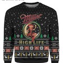 Miller High Life Ugly Christmas Sweater Xmas Gifts For Beer Lovers Miller High Life Ugly Christmas Sweater Xmas Gifts For Beer Lovers
