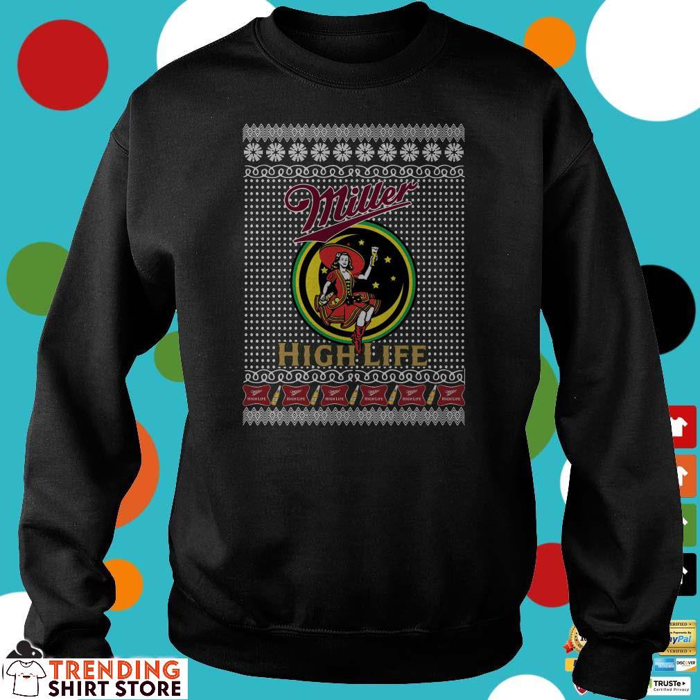 Miller High Life Ugly Christmas Sweater Cool Gift For Beer Lovers