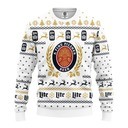 Miller Lite Christmas Ugly Christmas Sweater A Fine Pilsner Beer
