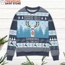 Miller Lite Christmas Ugly Christmas Sweater Drinking All The Way Miller Lite Christmas Ugly Christmas Sweater Drinking All The Way