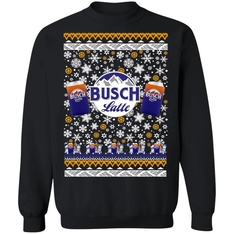 Busch Latte Ugly Christmas Sweater Gift For Beer Lovers Busch Latte Ugly Christmas Sweater Gift For Beer Lovers
