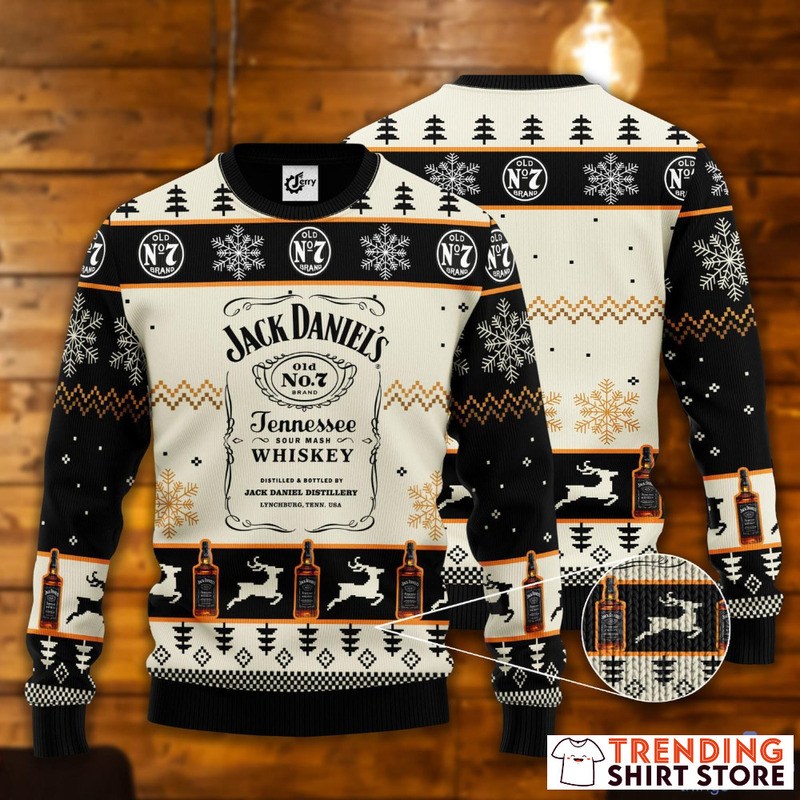 Jack Daniels Ugly Christmas Sweater Whiskey Lovers Gift Jack Daniels Ugly Christmas Sweater Whiskey Lovers Gift