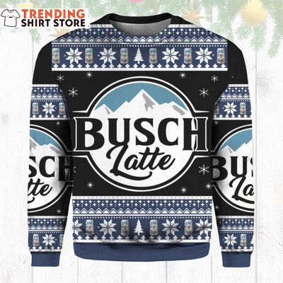 Busch Latte Ugly Christmas Sweater Cool Beer Lovers Gift Busch Latte Ugly Christmas Sweater Cool Beer Lovers Gift