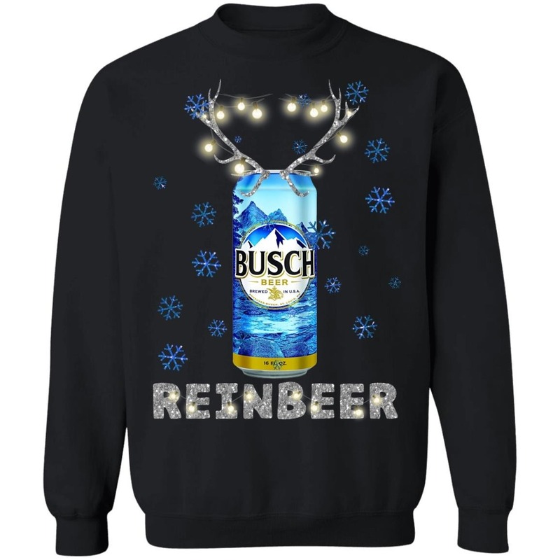 Funny Busch Ugly Christmas Sweater Reinbeer Funny Busch Ugly Christmas Sweater Reinbeer