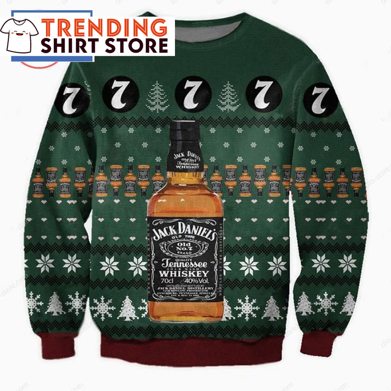 Jack Daniels Ugly Christmas Sweater Tennessee Whiskey Xmas Gift Jack Daniels Ugly Christmas Sweater Tennessee Whiskey Xmas Gift