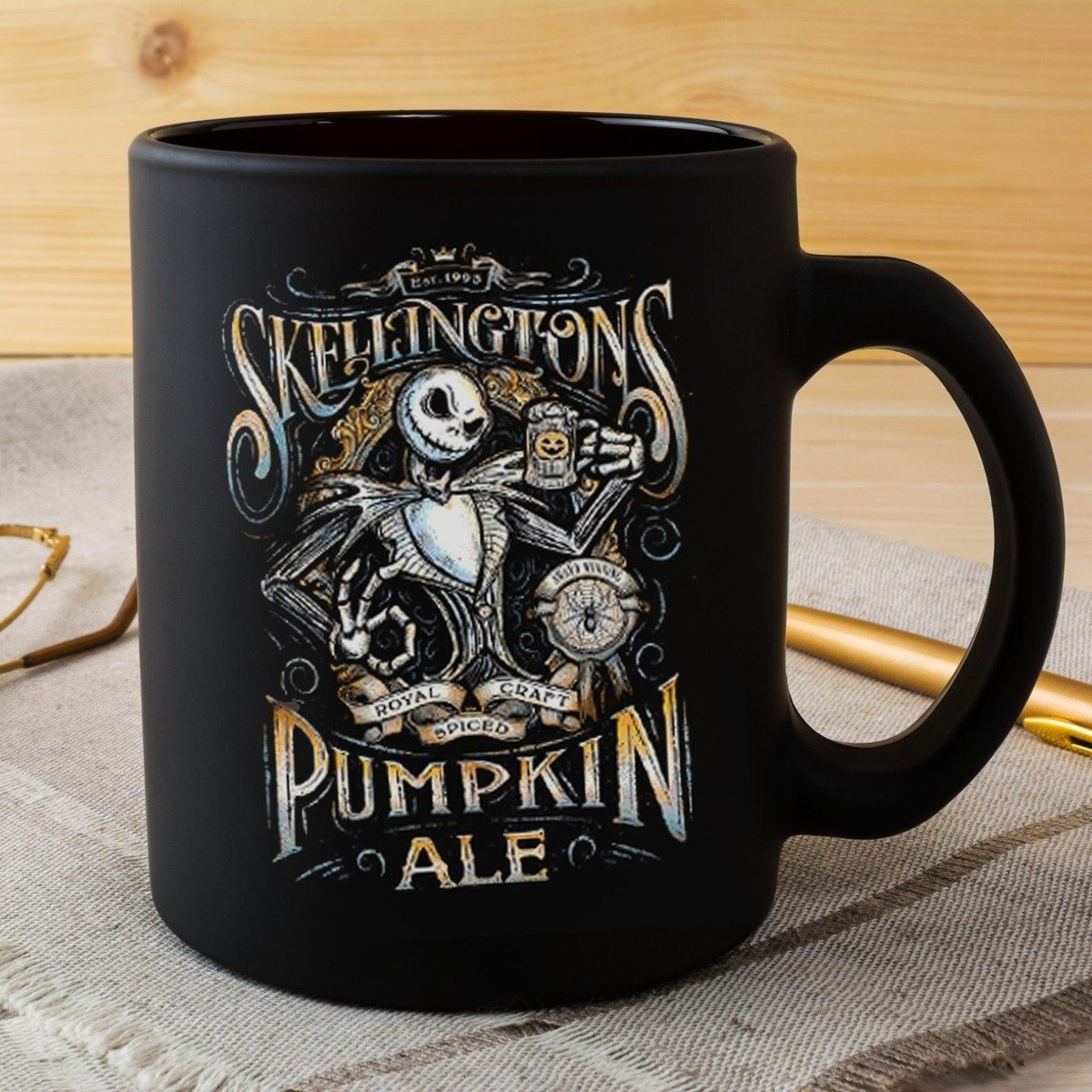 Retro Jack Skellington Mug Pumpkin Ale