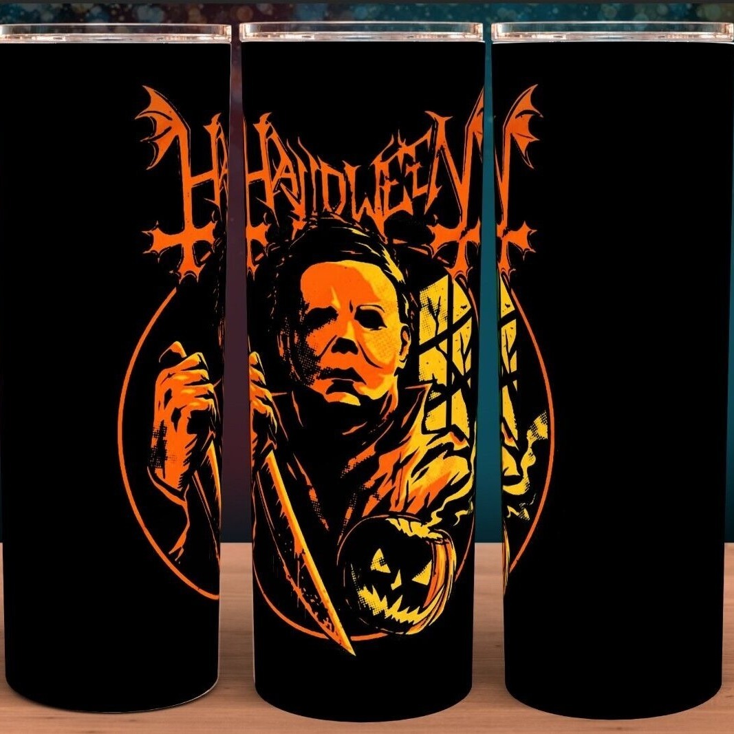 Michael Myers Skinny Tumbler Unique Halloween Gift Michael Myers Skinny Tumbler Unique Halloween Gift