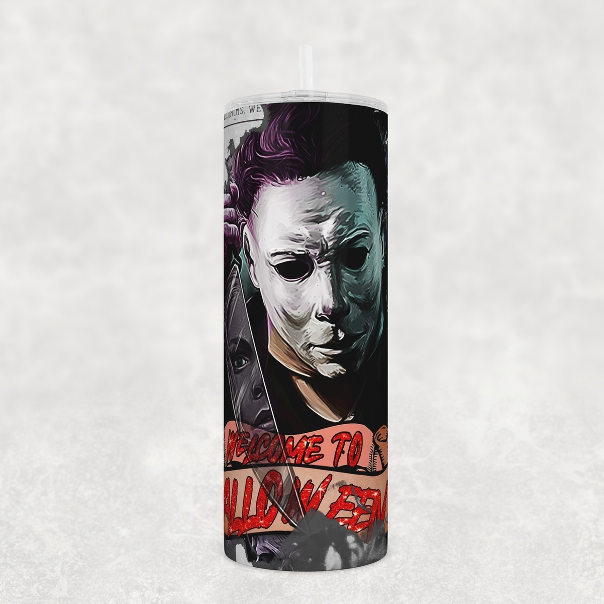 Michael Myers Skinny Tumbler Welcome To Halloween Scary Movie Gift Michael Myers Skinny Tumbler Welcome To Halloween Scary Movie Gift