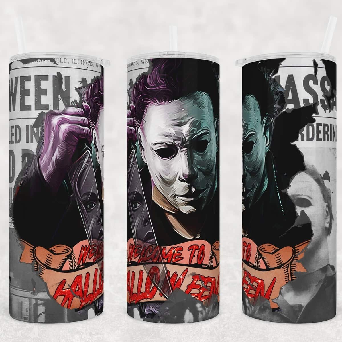 Michael Myers Skinny Tumbler Welcome To Halloween Scary Movie Gift Michael Myers Skinny Tumbler Welcome To Halloween Scary Movie Gift