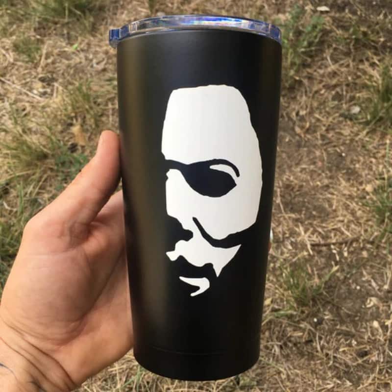 Michael Myers Half Face Tumbler