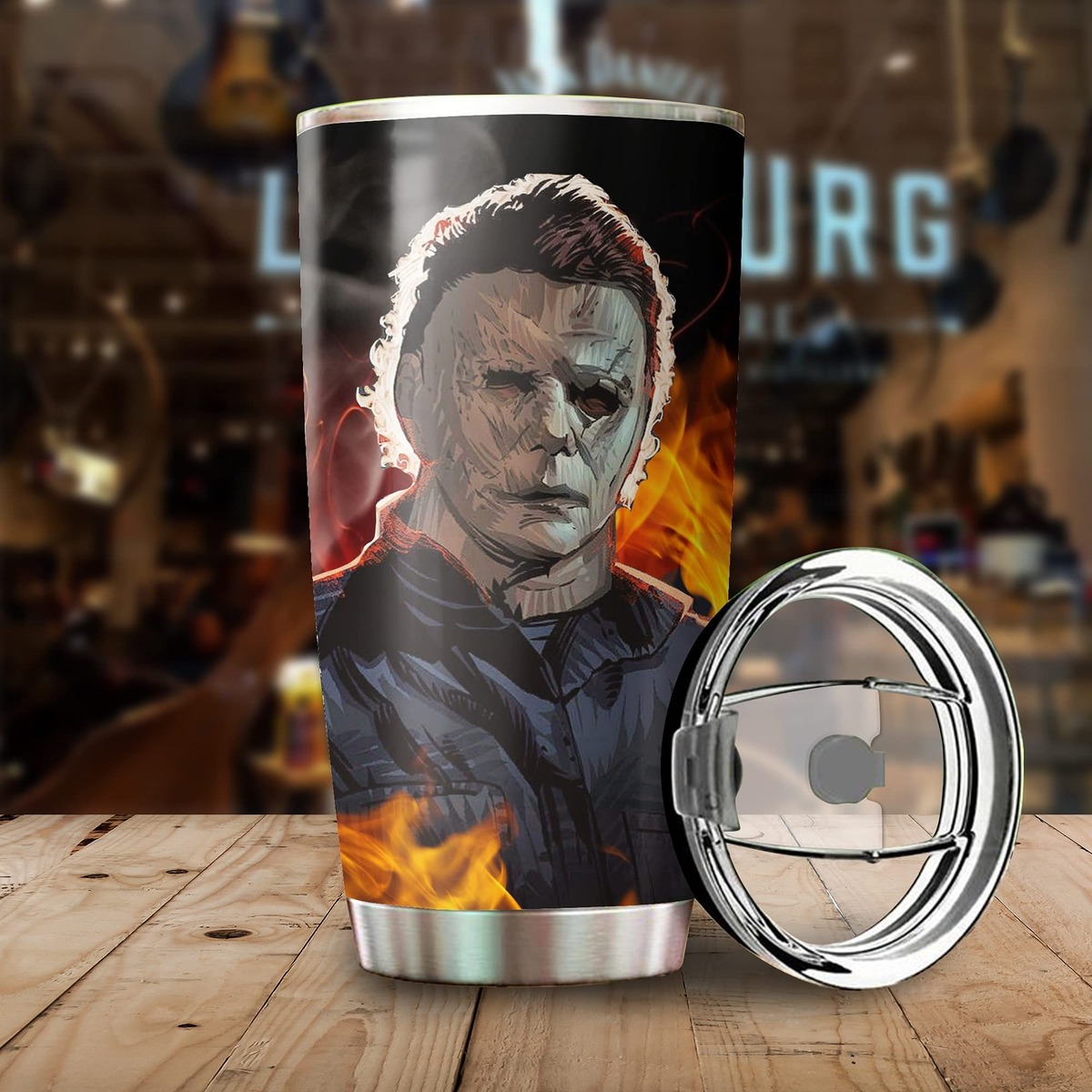 Vintage Michael Myers Tumbler Halloween Movie