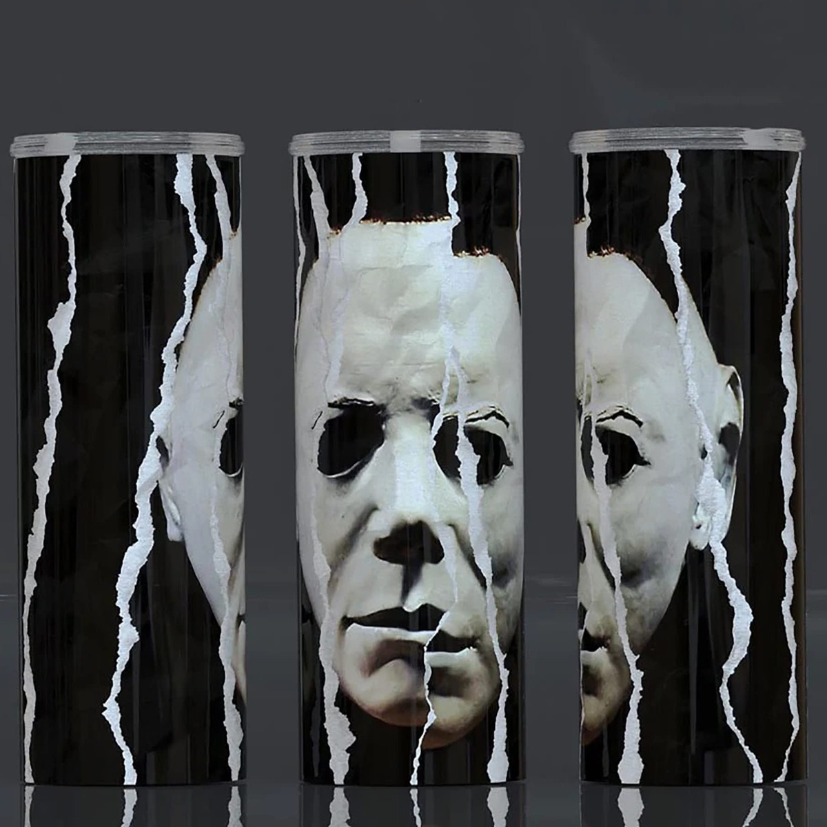 Michael Myers Face Skinny Tumbler Scary Halloween Michael Myers Face Skinny Tumbler Scary Halloween