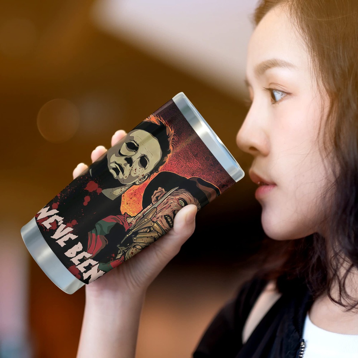 Michael Myers Tumbler We've Been Expecting You Michael Myers Tumbler We've Been Expecting You