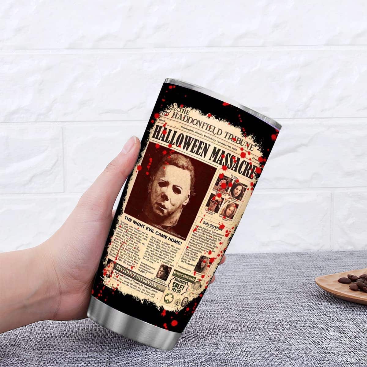 Michael Myers Tumbler Halloween Massacre Michael Myers Tumbler Halloween Massacre
