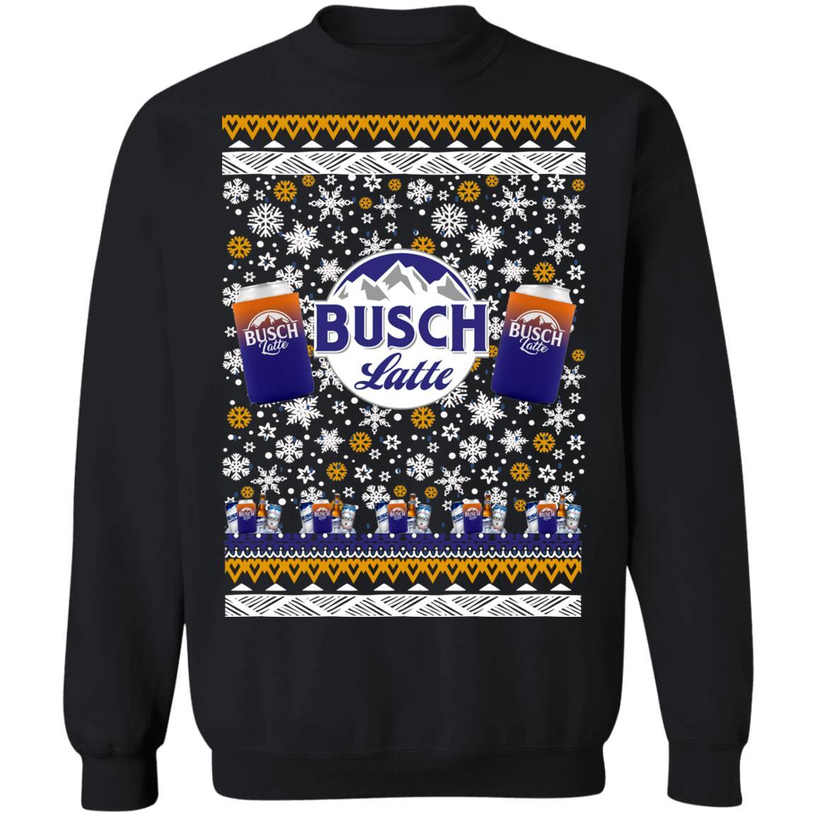 Busch Latte Ugly Christmas Sweater Beer Lover Christmas Gift Busch Latte Ugly Christmas Sweater Beer Lover Christmas Gift