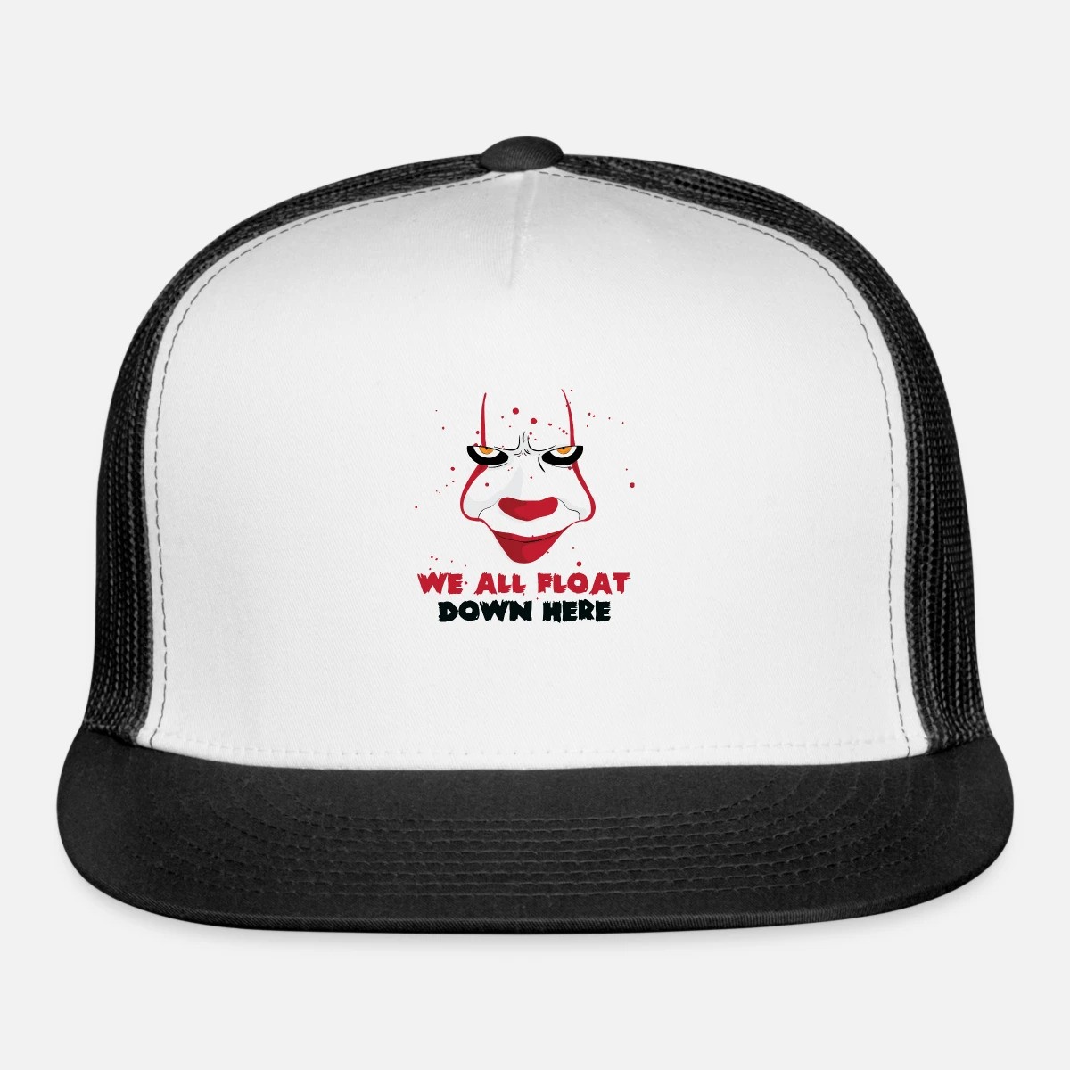IT Pennywise Clown Hat Cap We All Float Down Here IT Pennywise Clown Hat Cap We All Float Down Here
