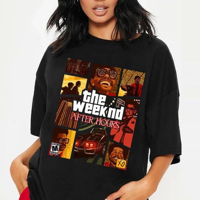 The Weeknd After Hours GTA Style Retro T-Shirt The Weeknd After Hours GTA Style Retro T-Shirt
