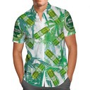 Bud Light Lime Hawaiian Shirt Lager Naturally Flavored Bud Light Lime Hawaiian Shirt Lager Naturally Flavored