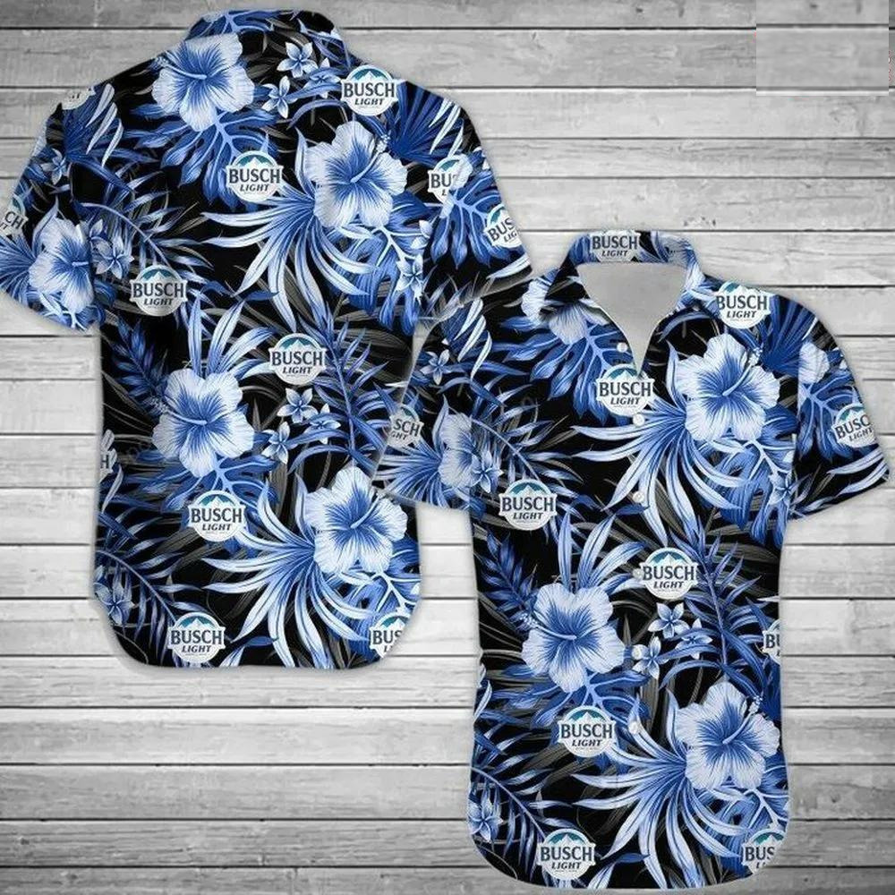 Bud Light Hawaiian Shirt Blue Hibiscus Gifts For Beer Lovers Bud Light Hawaiian Shirt Blue Hibiscus Gifts For Beer Lovers