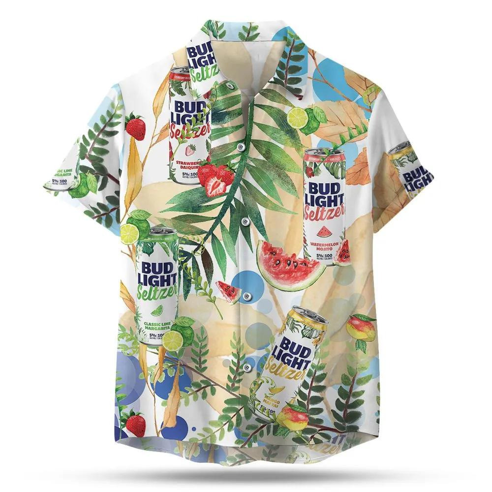 Bud Light Seltzer Hawaiian Shirt Mango Strawberry Watermelon Classic Lime Bud Light Seltzer Hawaiian Shirt Mango Strawberry Watermelon Classic Lime