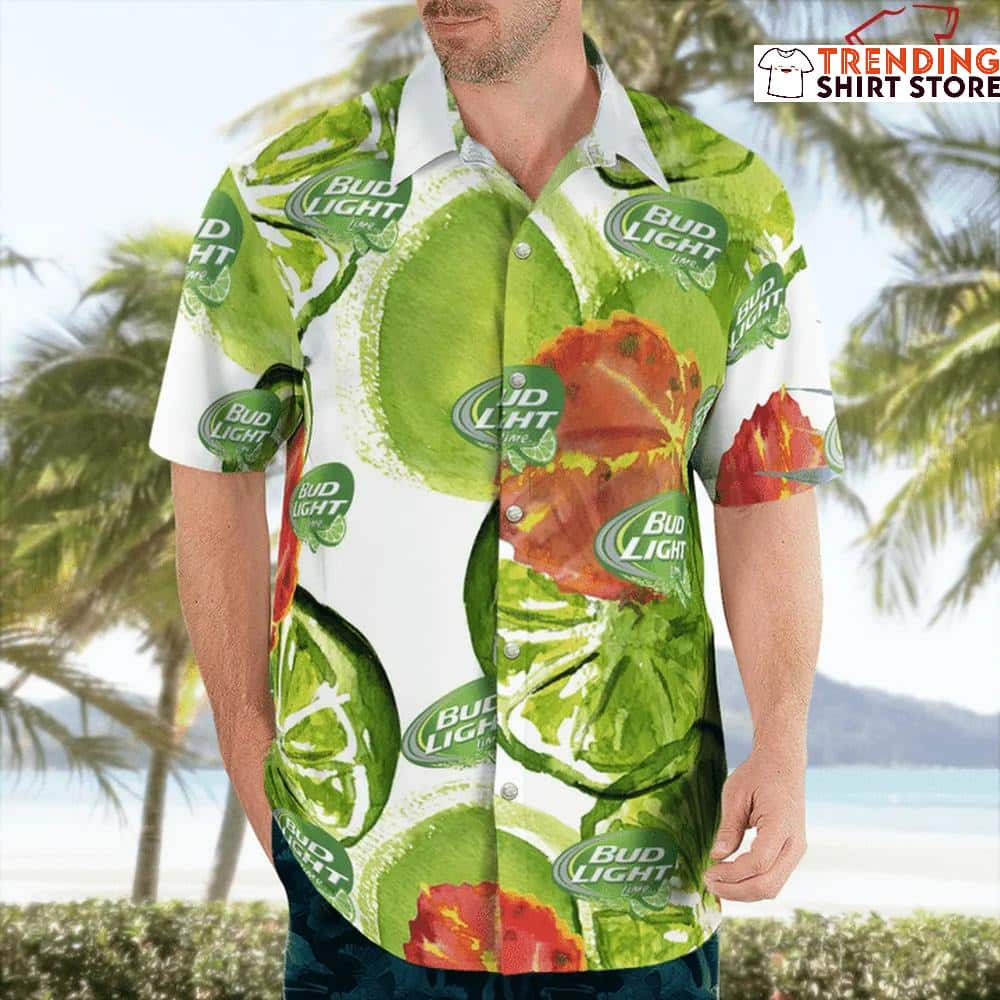 Bud Light Lemon Lime Seltzer Hawaiian Shirt