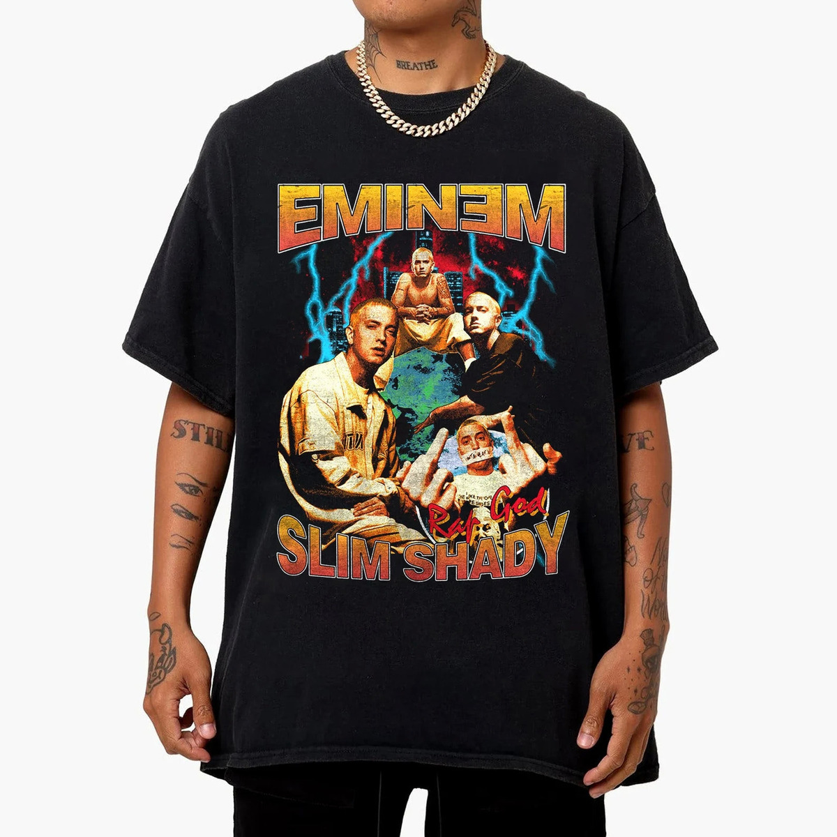 Eminem Slim Shady Rap God Vintage 90s T-Shirt