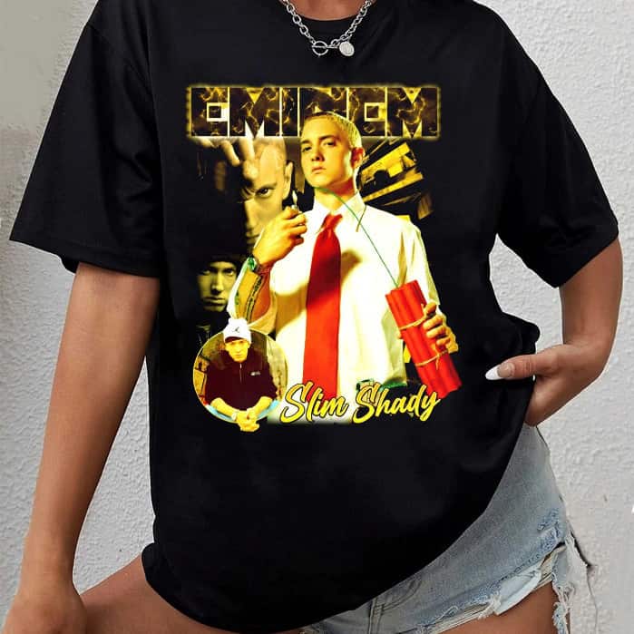 Eminem Slim Shady 90s HipHop Rapper T-Shirt Eminem Slim Shady 90s HipHop Rapper T-Shirt
