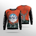 Busch Latte Ugly Christmas Sweater Cool Gift For Beer Drinkers Busch Latte Ugly Christmas Sweater Cool Gift For Beer Drinkers