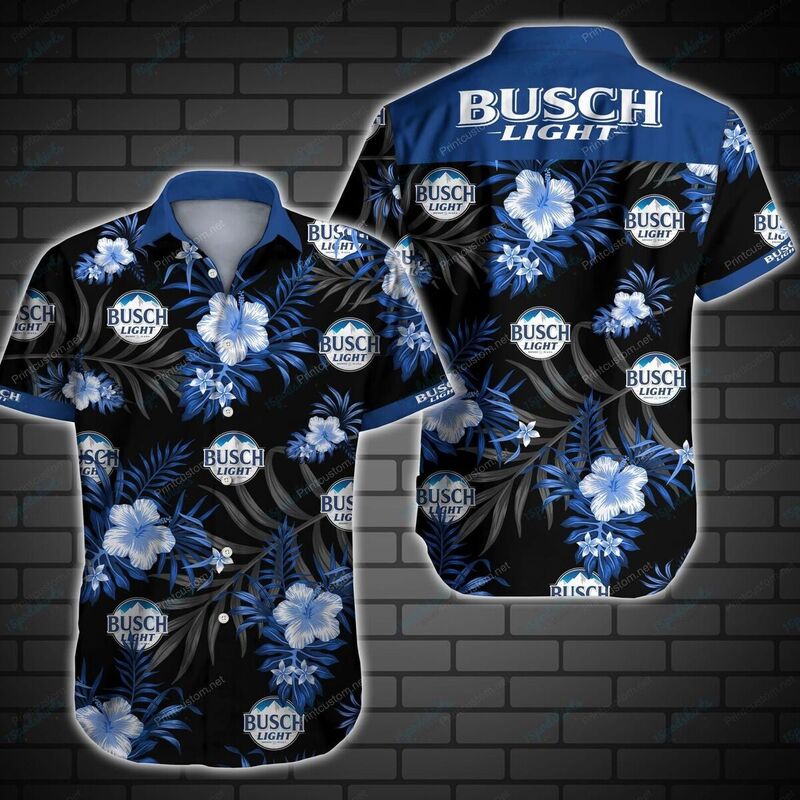Busch Light Hawaiian Shirt Hibiscus Gift For Beach Holiday Busch Light Hawaiian Shirt Hibiscus Gift For Beach Holiday