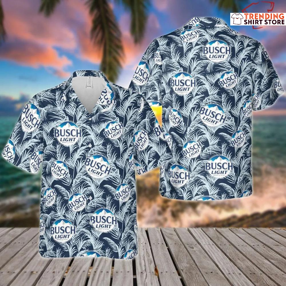 Busch Light Beer Aloha Summer Beach Hawaiian Shirt