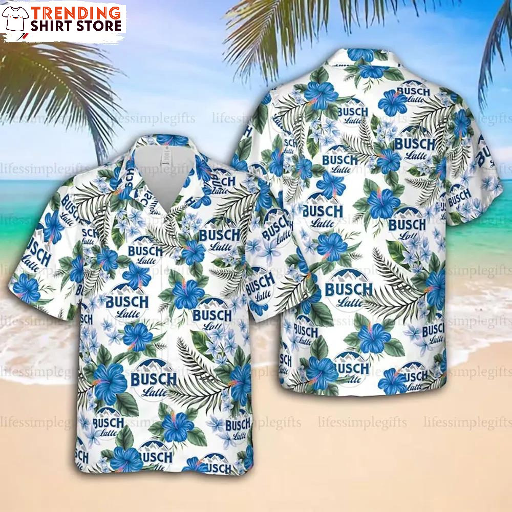 Busch Latte Hawaiian Shirt Beach Lovers Gift Busch Latte Hawaiian Shirt Beach Lovers Gift