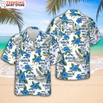 Busch Latte Hawaiian Shirt Beach Lovers Gift Busch Latte Hawaiian Shirt Beach Lovers Gift