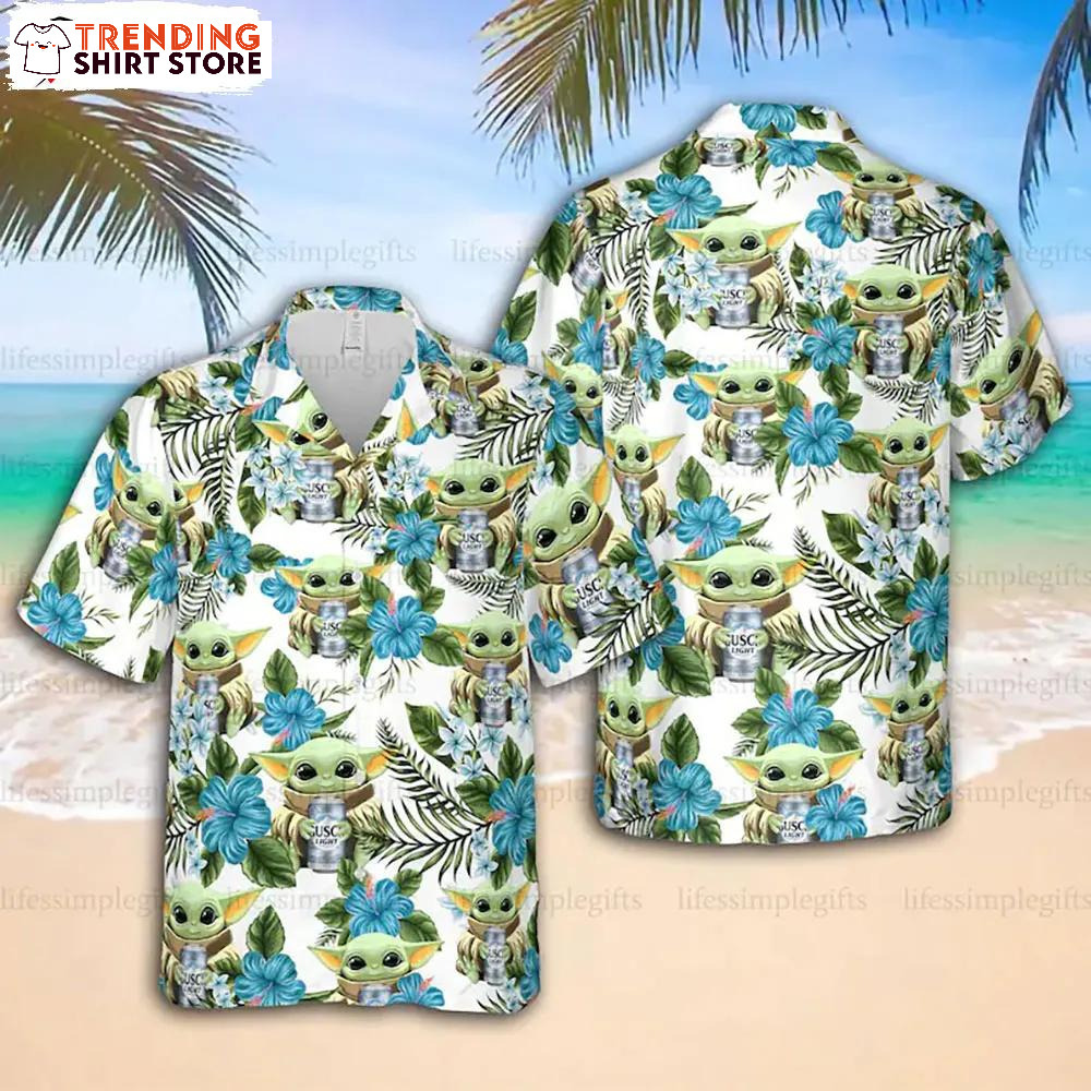 Busch Light Hawaiian Shirt Yoda Star Wars