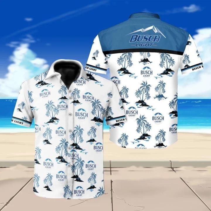 Busch Light Hawaiian Shirt Summer Gift For Beer Drinkers Busch Light Hawaiian Shirt Summer Gift For Beer Drinkers