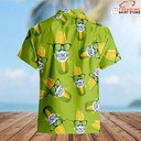 Funny Busch Light Hawaiian Shirt Corn Wearing Sunglasses Funny Busch Light Hawaiian Shirt Corn Wearing Sunglasses