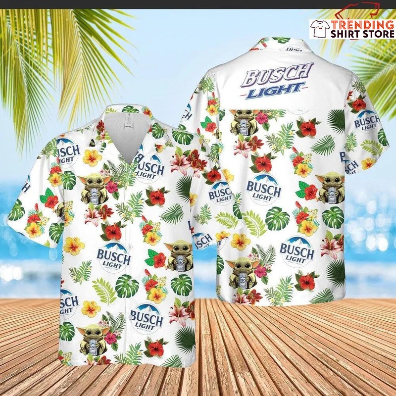 Busch Light Hawaiian Shirt Baby Yoda Star Wars Busch Light Hawaiian Shirt Baby Yoda Star Wars