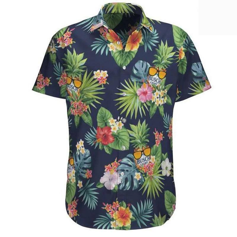 Busch Light Hawaiian Shirt Tropical Plant Summer Holiday Gift Busch Light Hawaiian Shirt Tropical Plant Summer Holiday Gift