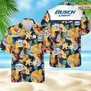 Cool Busch Light Hawaiian Shirt Pineapple Tropical Floral Cool Busch Light Hawaiian Shirt Pineapple Tropical Floral