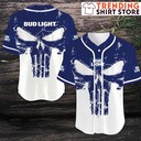 Bud Light Retro Skull Baseball Jersey