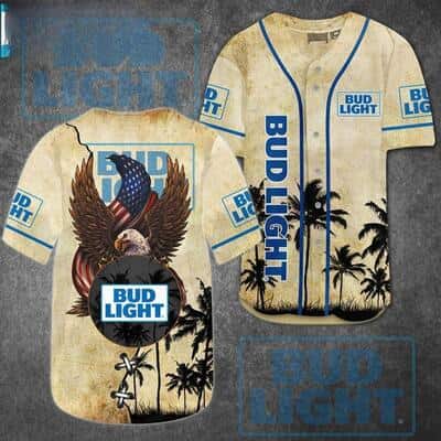 Bud Light American Eagle Baseball Jersey Bud Light American Eagle Baseball Jersey