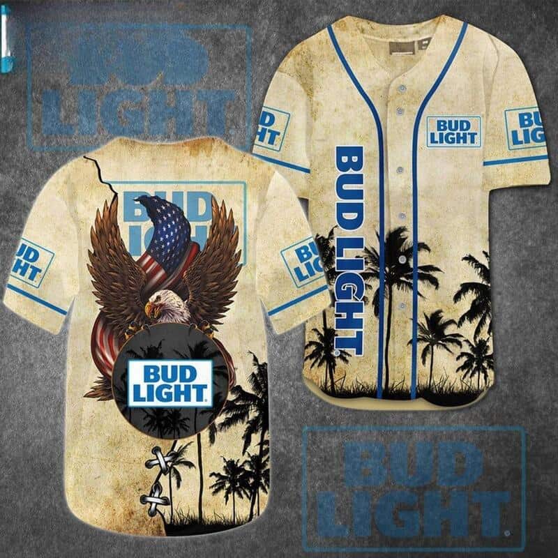 Bud Light American Eagle Baseball Jersey Bud Light American Eagle Baseball Jersey