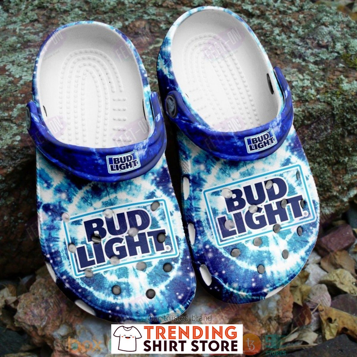 Bud Light Crocs Clogs Cool Bright Circles