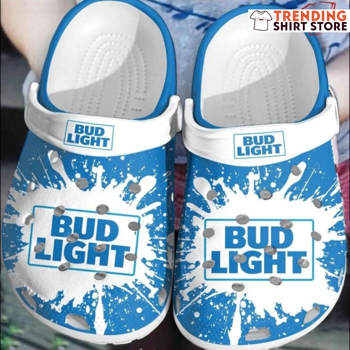 Classic Bud Light Crocs Clogs For Beer Fans