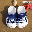 Bud Light Crocs Clogs Dark Blue White Bud Light Crocs Clogs Dark Blue White